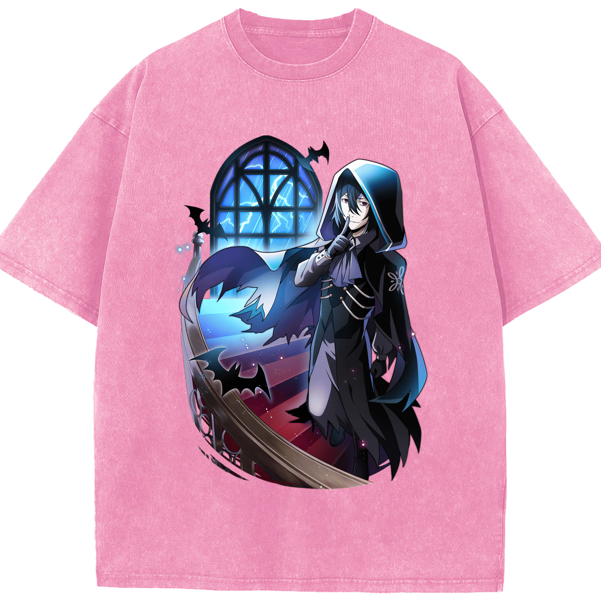 （画像用） 文豪ストレイドッグス Bungo Stray Dogs 綿100% ヴィンテージ風 半袖Tシャツ（フロントプリント）